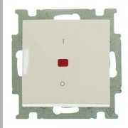 Выключатель с клавишей, 2-полюсный, 20 А АВВ Basic 55, слоновая кость (1020/2 UCK-92)