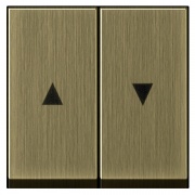 Клавиша 2-ая жалюзийная со стрелками System 55 Gira бронза