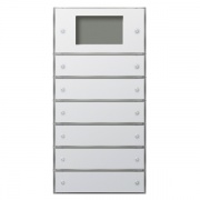Сенсорный выключатель 3 Plus, 6-клавишный (2+4) Gira KNX/EIB F100 Белый глянцевый