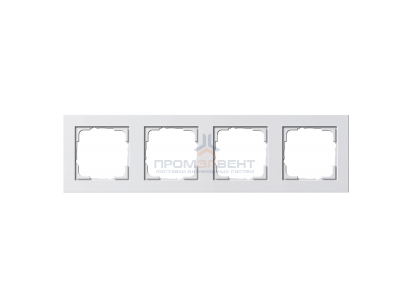 Рамка 4-ая Gira E2 Белый глянцевый