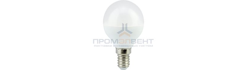 Ecola globe   LED Premium  7,0W G45  220V E14 2700K шар (композит) 77x45