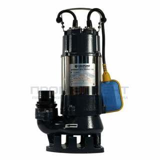 Насос фекальный UNIPUMP FEKAPUMP V750 F - 0,75 кВт (однофазный, Hmax 10м, Qmax 300л/мин,кабель 6м)