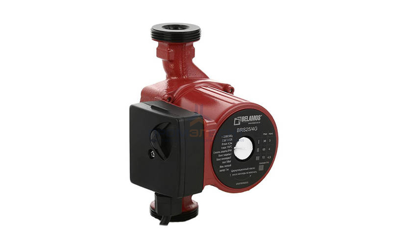 Насос циркуляционный Belamos HSS 32/6G - 0,10 кВт (однофазный, PN10, Qmax 46 л/мин, Hmax 6 м)