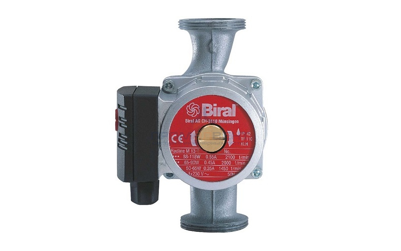 Насос циркуляционный Biral MX 14-2 180 (1x230В, Qmax 8 м³/ч, Hmax 6.1 м, с гайками 2