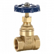 Задвижка клиновая GENEBRE 3221 - 3/4" (ВР/ВР, PN20, Tmax 180°C, ручка-вентиль, латунь)