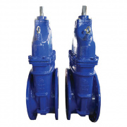 Задвижка чугунная RUSHWORK 101 - Ду350 (ф/ф, PN16, Tmax 110°C, ручка-штурвал)