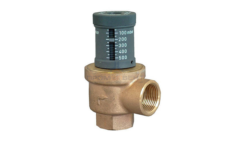 Клапан перепускной Oventrop - Ду20 (PN10, 120°C, настройка 50-500 мбар, бронза/латунь)