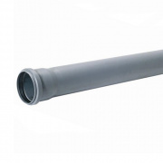 Труба для внутренней канализации СИНИКОН Standart - D110x2.7 мм, длина 3000 мм (цвет серый)