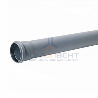 Труба для внутренней канализации СИНИКОН Standart - D50x1.8 мм, длина 500 мм (цвет серый)