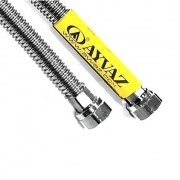 Подводка для газа гибкая сильфонная AYVAZ (Гайка/Гайка) - 1/2" (длина 2500 мм)