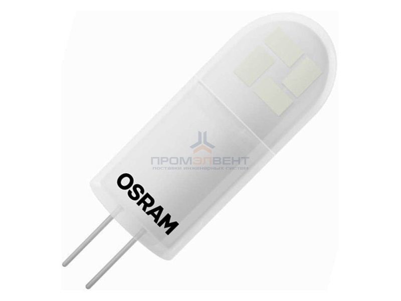Лампа светодиодная Osram LED P PIN 30 2,4W/827 300lm 12V G4 теплый свет