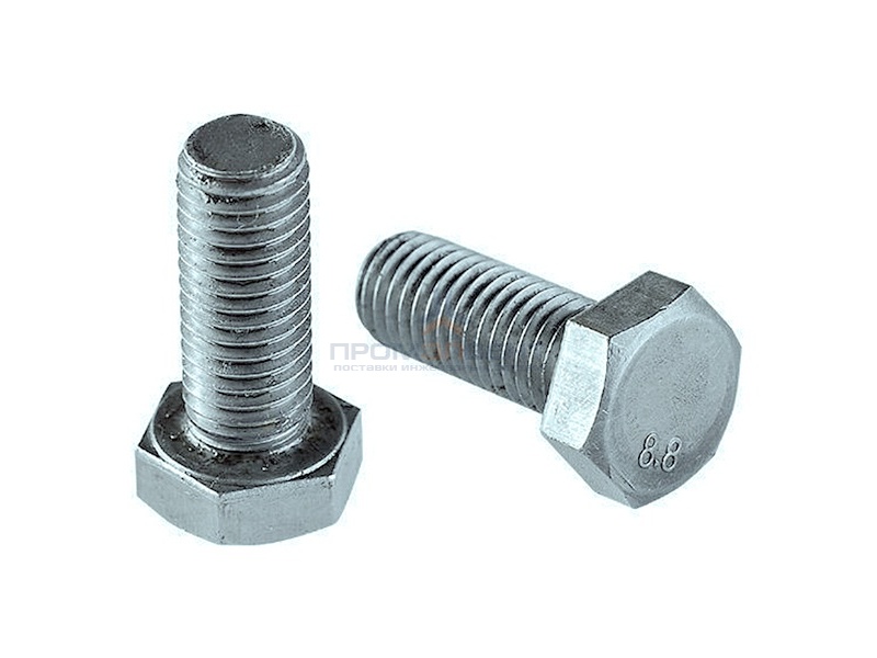 Болт М5х20 с шестигранной головкой оцинкованный DIN933