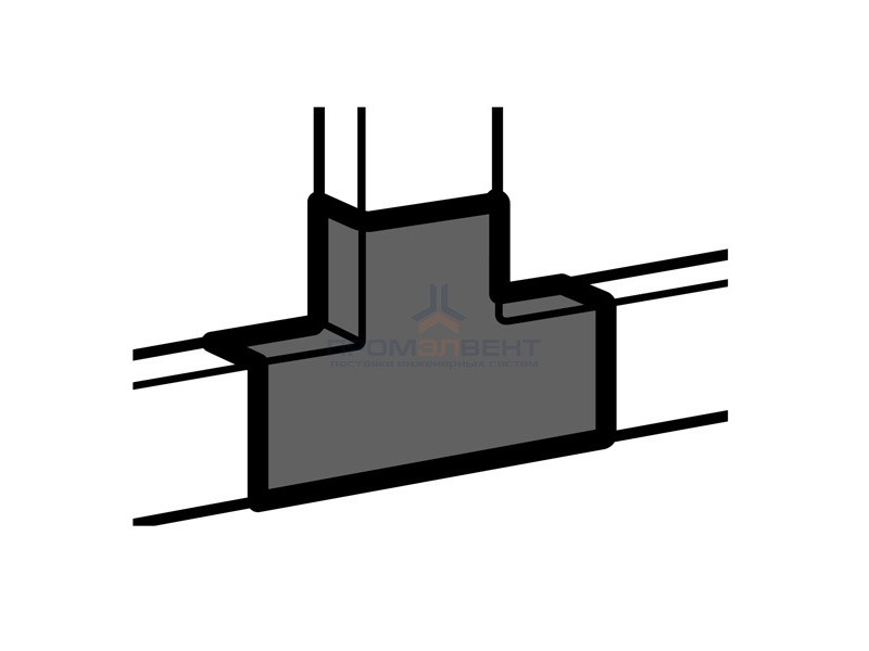 Тройник 40x40мм Legrand METRA