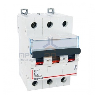 Автоматический выключатель Legrand DX3-E C6 3П 6000/6kA (автомат)