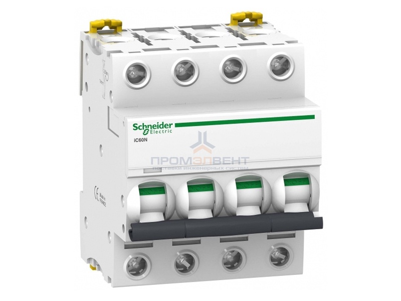 Автоматический выключатель Schneider Electric Acti 9 iC60N 4П 50A 6кА B (автомат)