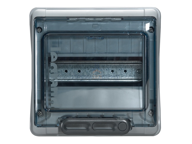 Бокс Legrand Plexo IP65 накладной на 8 модулей с шинами N+PE с прозрачной дверью