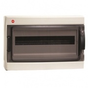 Щиток настен. с дверцей 18мод., IP65, серый, с усил. клеммн.блоком в компл. 1х87318