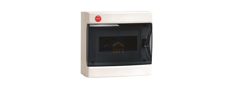 Щиток настен. с дверцей   8мод., IP41, белый, с усил. клеммн.блоком в компл. 1х87308